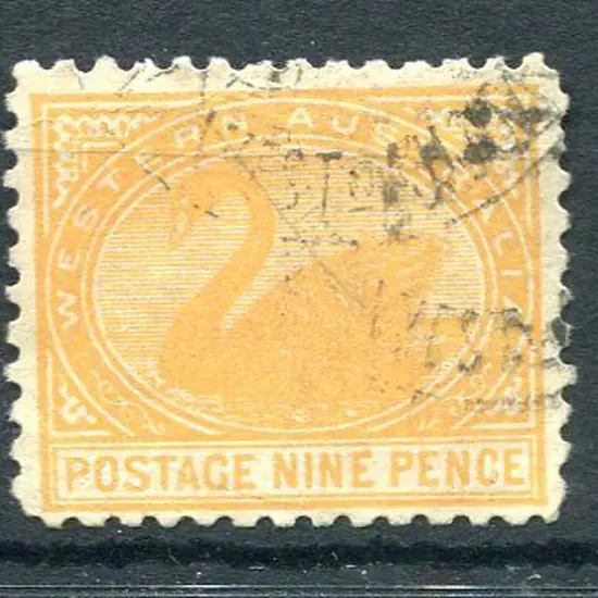 1912 9d orange with upright wmk. Used by ...