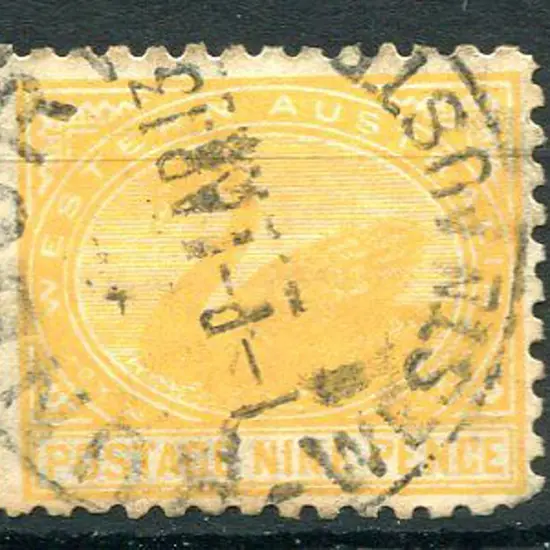 1912 9d orange with upright wmk. Fine used by ...