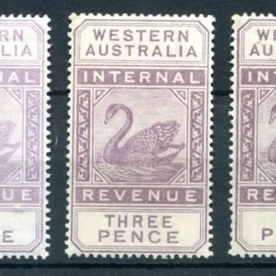 1893 1d, 2d, 3d, 6d & 1/- Internal Revenue set all ...