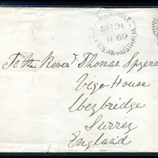 1869 (31st Mar) Proving cover for 15 bar "8" ...