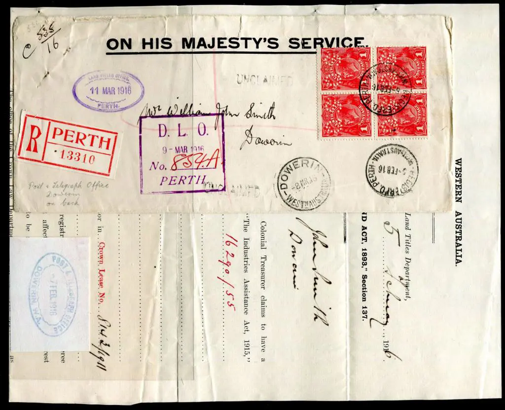1916 (5th Feb) "On His Majesty's Service" ... Image 1++