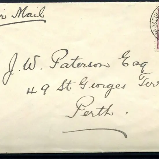 1930 (14th July) "By Air Mail" endorsed cover ...