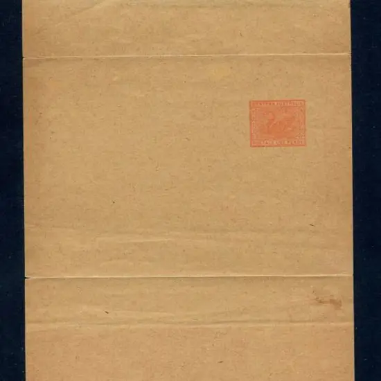 1910 1d red wrapper (130-134mm x 285-295mm), no ...