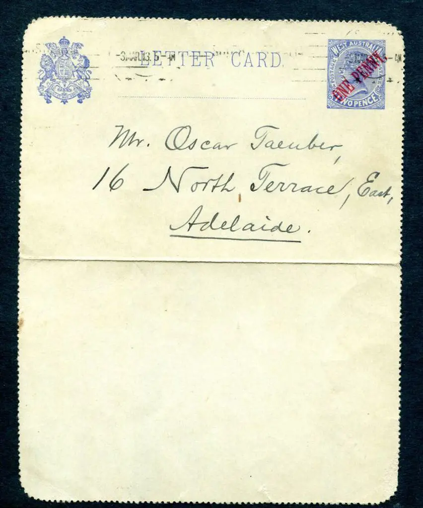 1912 "ONE PENNY" surcharge in red on 2d ... Image 1++