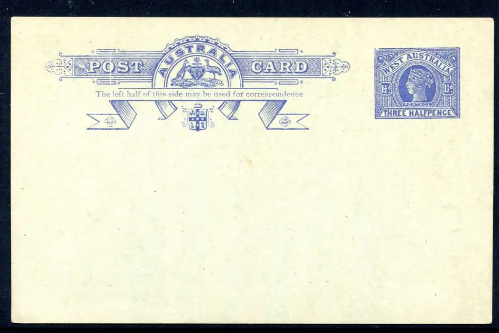 1912 1½d blue on green stock Postcard (PC 19). ... Image 1++