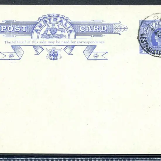 1912 1½d blue on green stock Postcard UPU issue ...