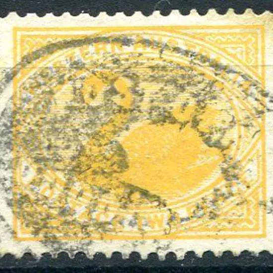 Doodlakine Post Office 80% seal on 2d yellow swan ...