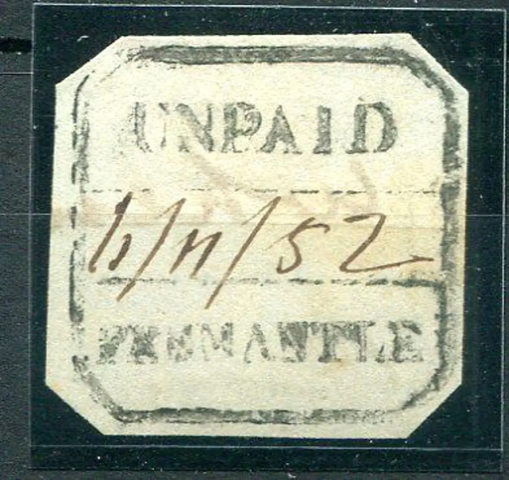 Fremantle Unpaid Boxed "UNPAID 11/11/52 FREMANTLE" ... Image 1++
