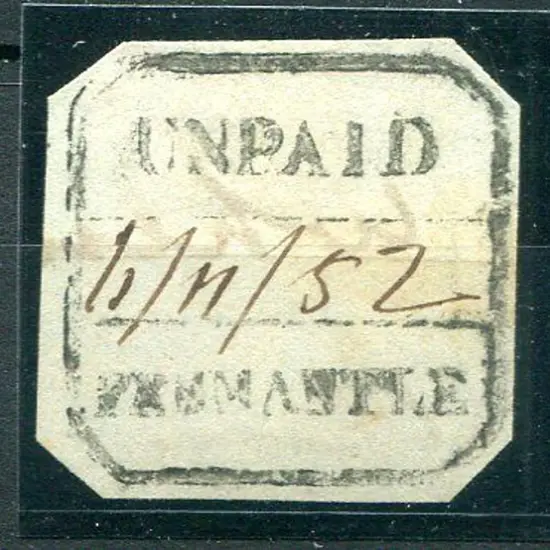 Fremantle Unpaid Boxed "UNPAID 11/11/52 FREMANTLE" ...