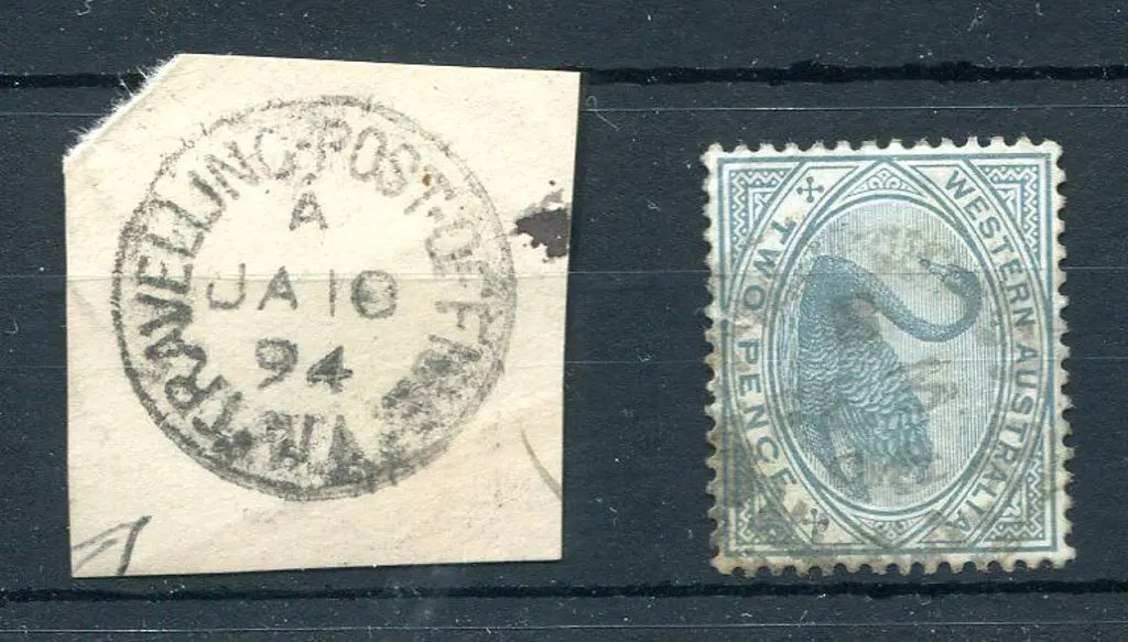 Great Southern Railway T.P.O. GS3 Index A on piece ... Image 1++