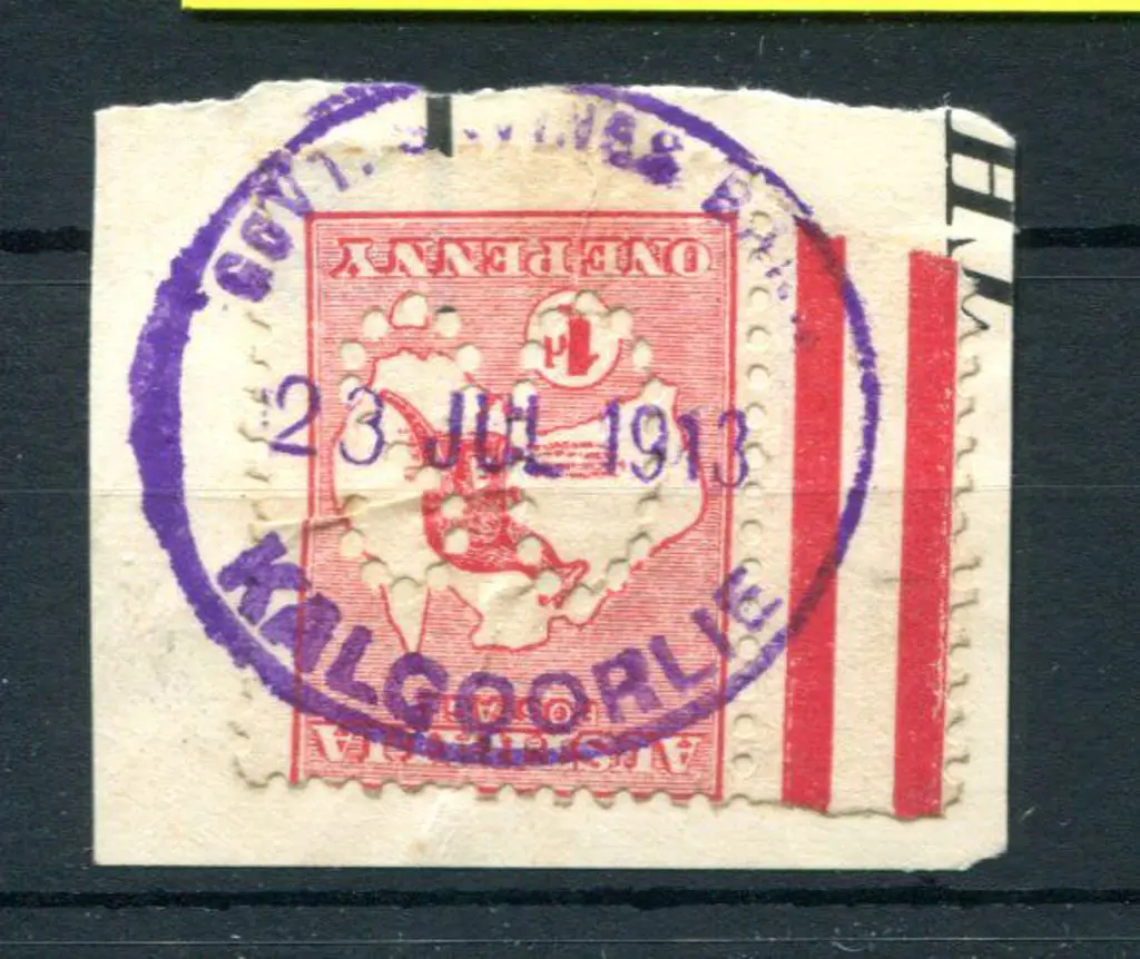 Kalgoorlie Govt. Savings Bank 31 GSB. Violet ... Image 1++
