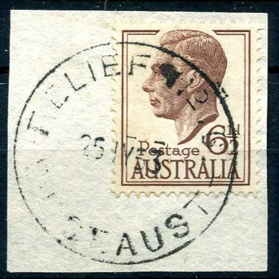 Kooline - Relief No.6 on 6½ brown KGVI for 25 JY ...