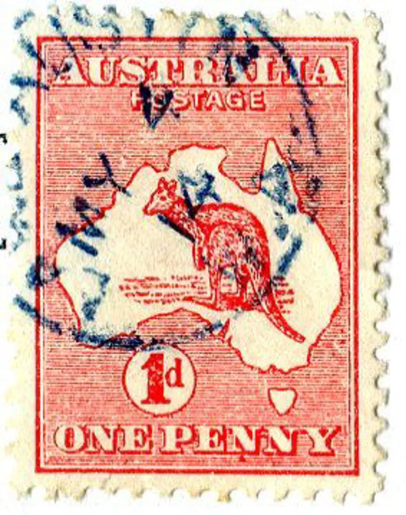 Lake Austin 3b-b on 1d red kangaroo in blue ink ... Image 1++