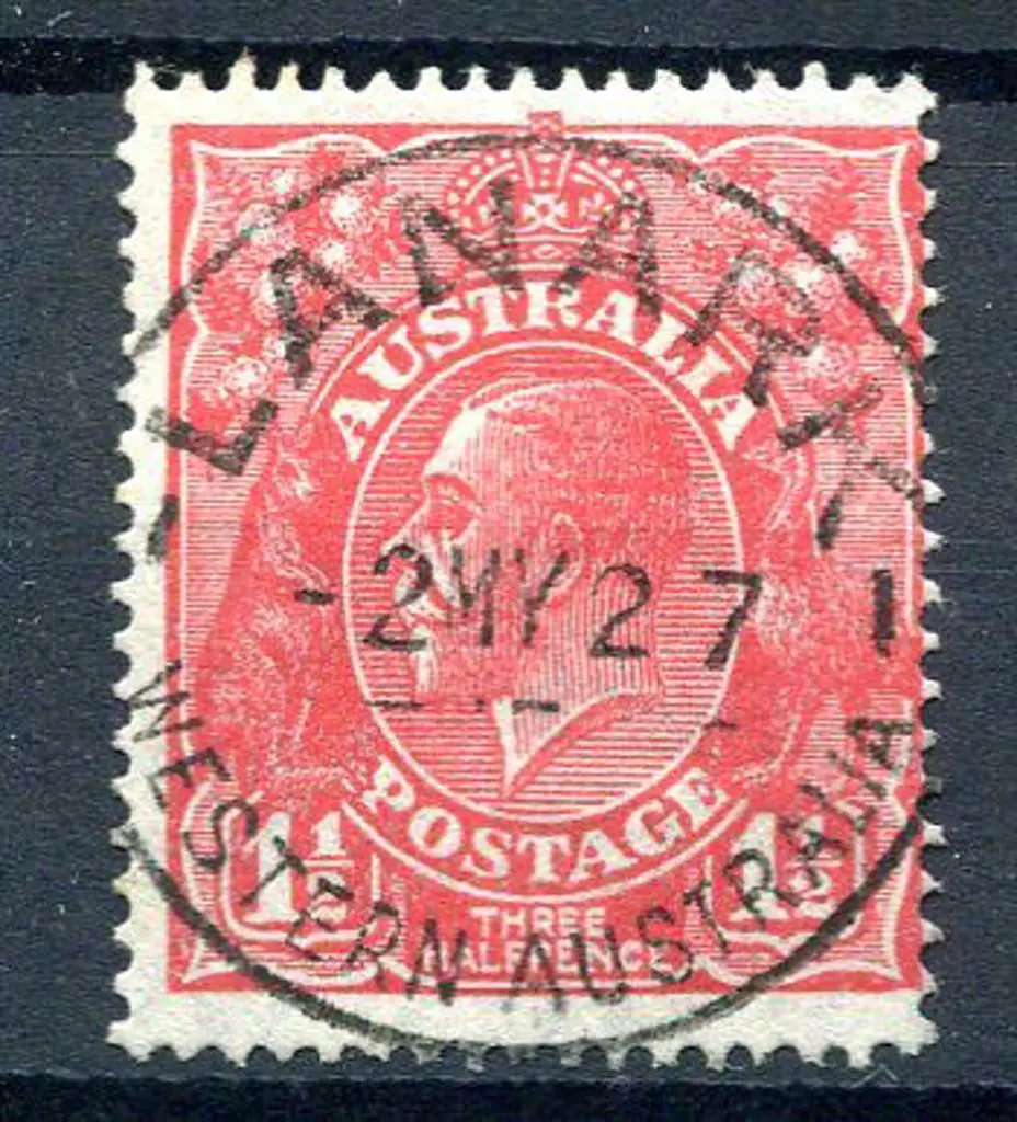 Lanark A27 (Group settlement No. 18) on 1½d red ... Image 1++