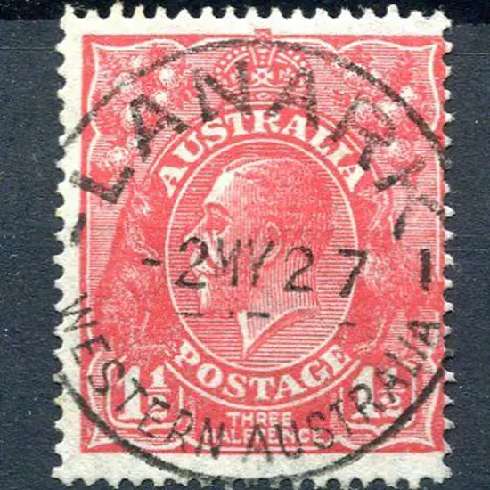 Lanark A27 (Group settlement No. 18) on 1½d red ...