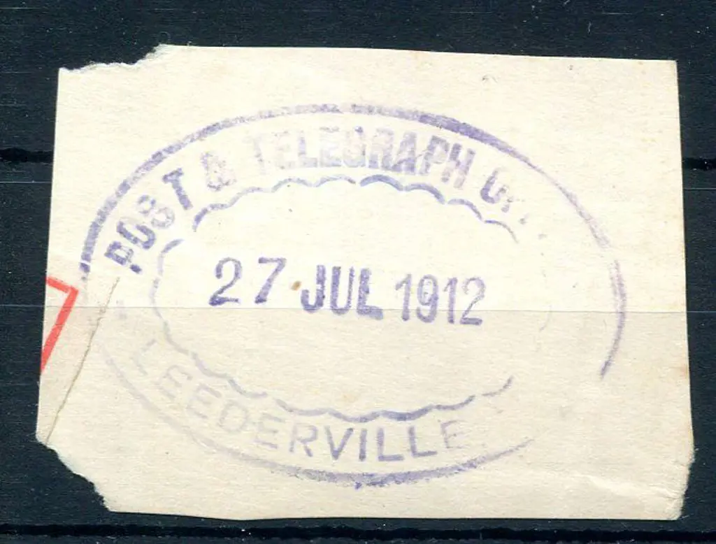 Leederville Post & Telegraph Office ORS3 on piece ... Image 1++