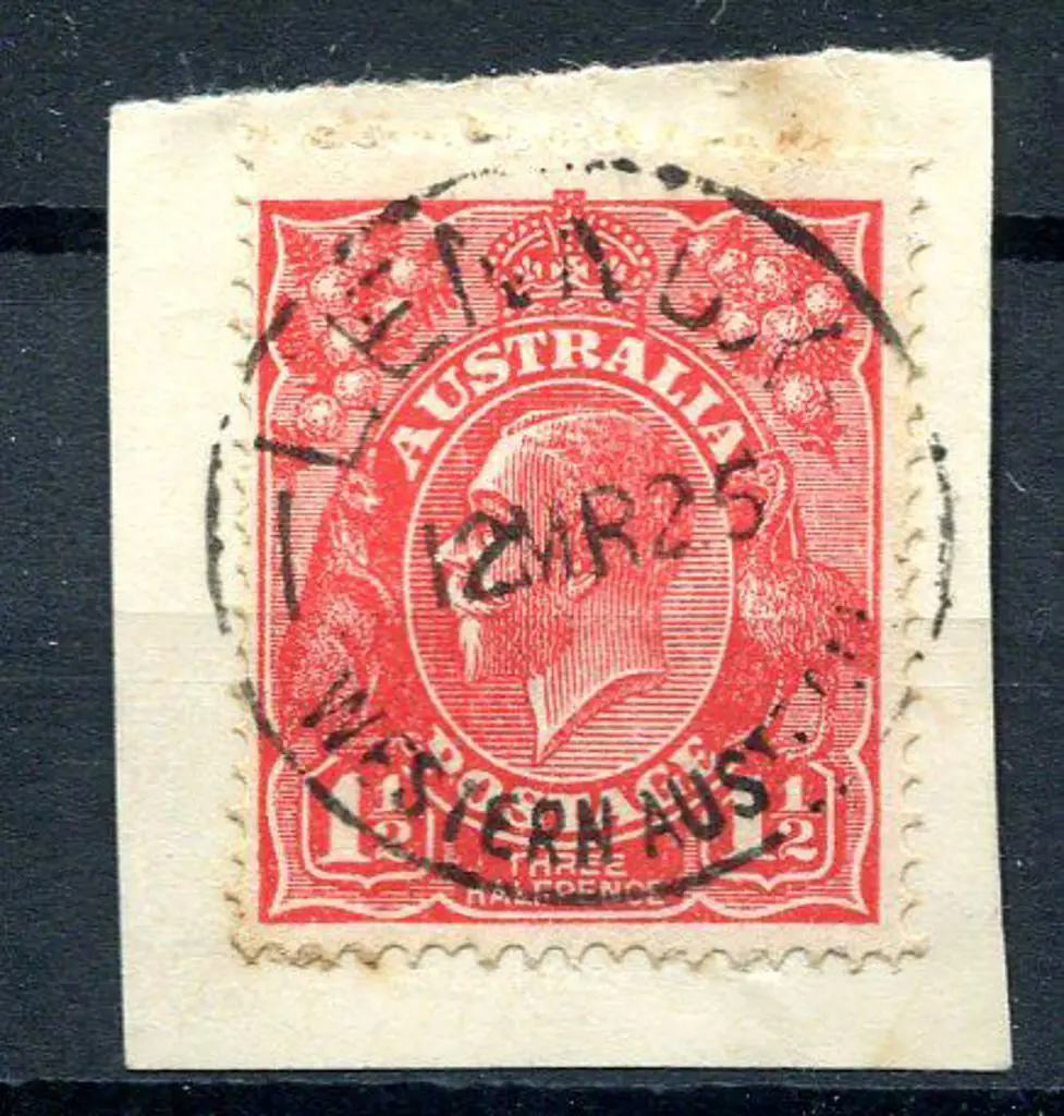 Lennox A26 on 1½d red KGV on piece for 12 MR 25. ... Image 1++
