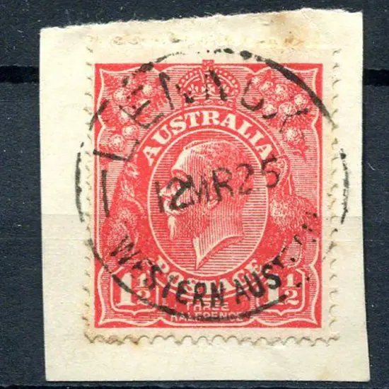 Lennox A26 on 1½d red KGV on piece for 12 MR 25. ...
