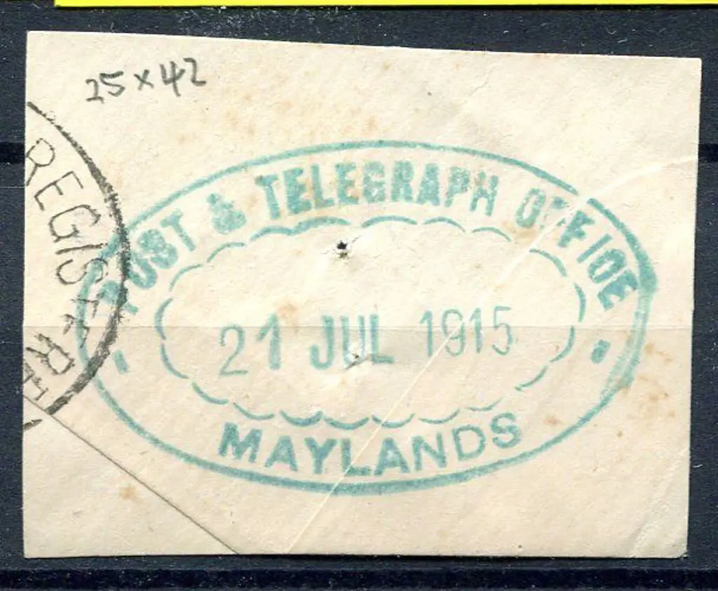 Maylands Post & Telegraph Office ORS4 in green ink ... Image 1++
