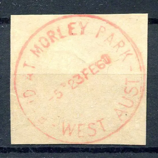 Morley Park Paid At Pd Ea 31. Fine complete strike ...