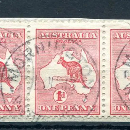 Mornington B29 Four nice strikes on strip of five ...