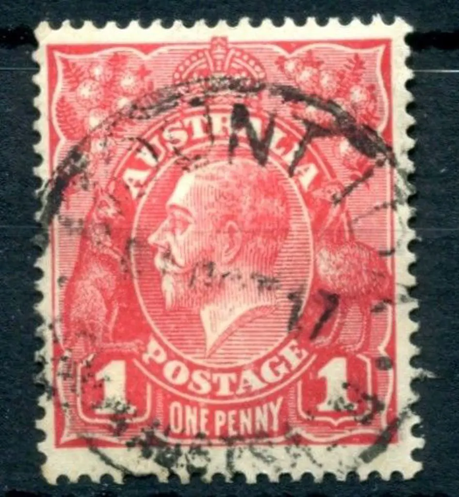 Mount Ida D26 on 1d red KGV dated 1 OCT 17. An ... Image 1++