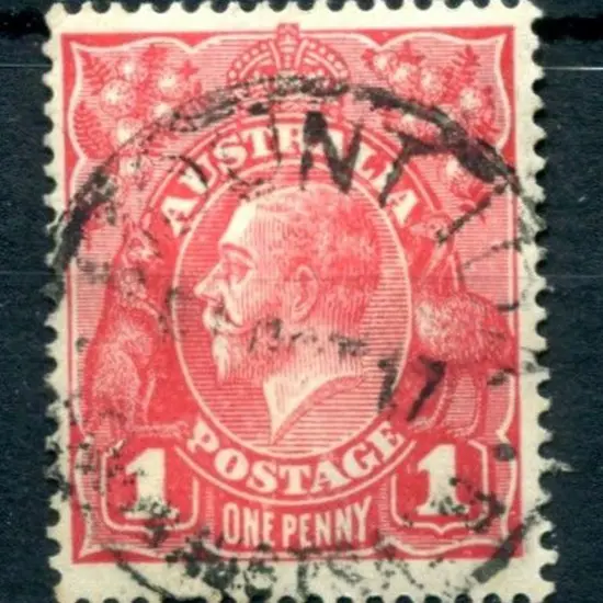 Mount Ida D26 on 1d red KGV dated 1 OCT 17. An ...