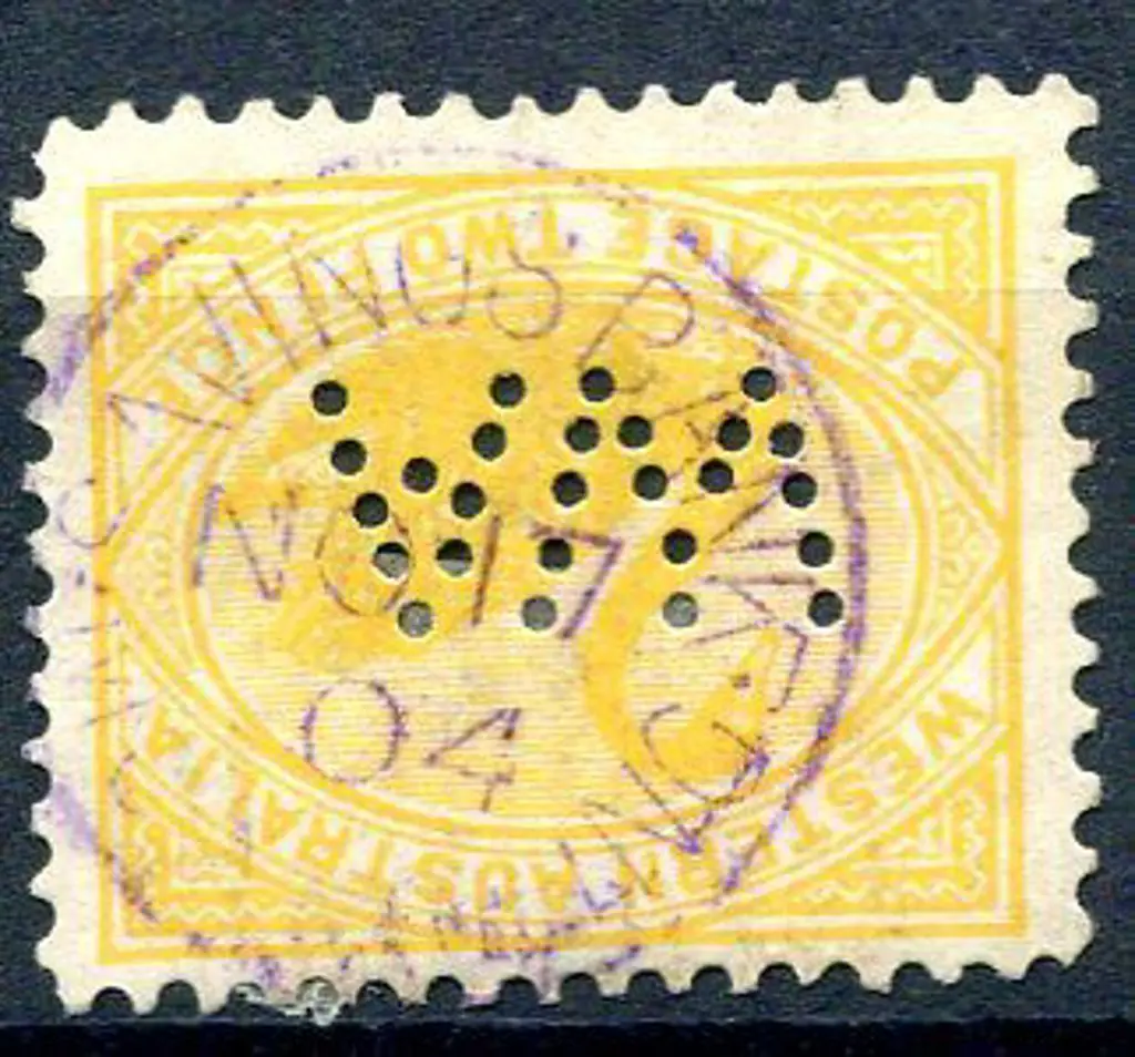 Mundaring Savings Bank Sbi in violet ink on 2d ... Image 1++