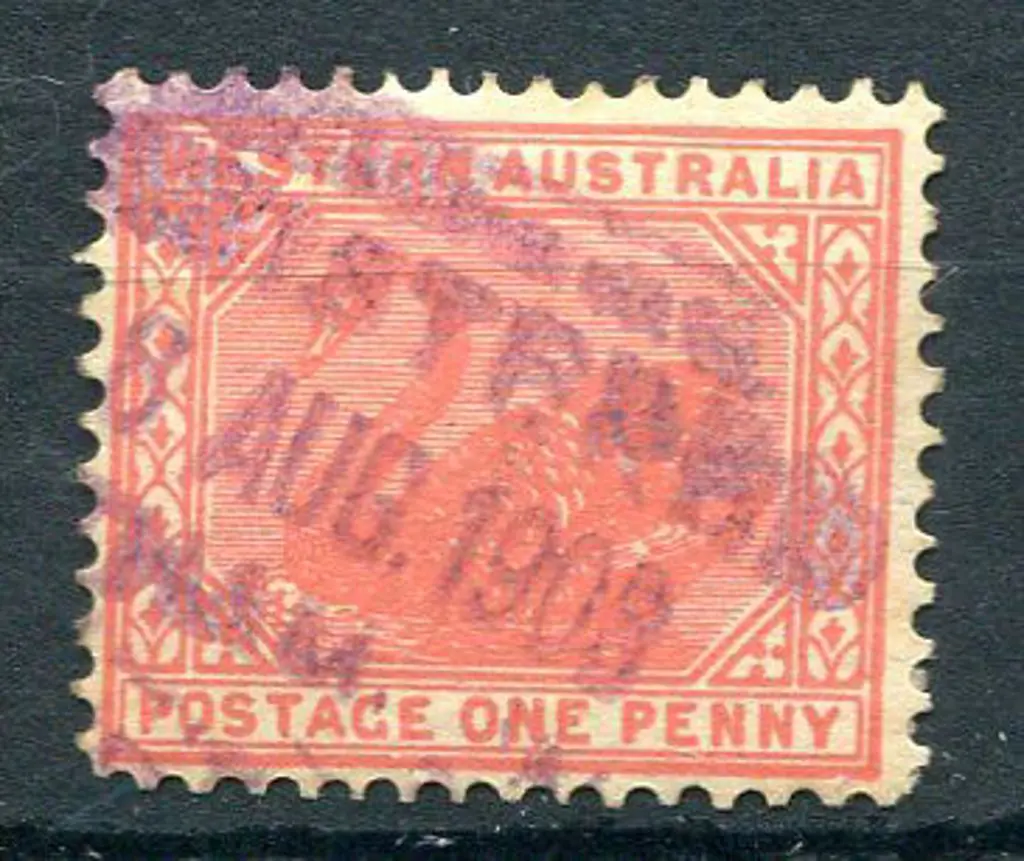 Northam Registered RRS 1 on 1d red swan for ?8 AUG ... Image 1++