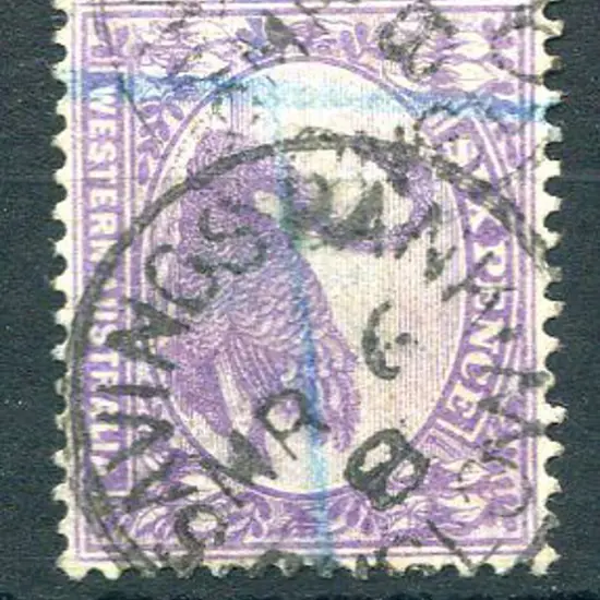 Onslow Savings Bank Sbi on 6d violet swan for MA 6 ...