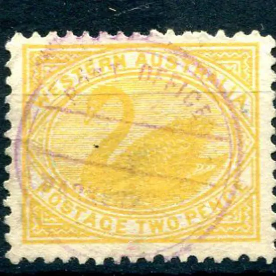 Parkerville Post Office CRS on 2d yellow swan ...
