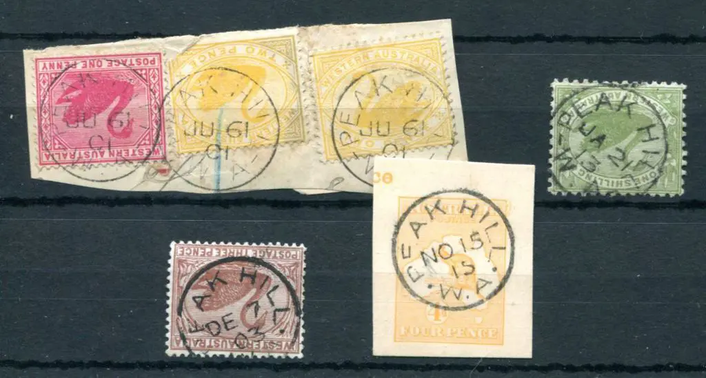 Peak Hill 3b-b Two examples dated JU 19 01 (19 ... Image 1++