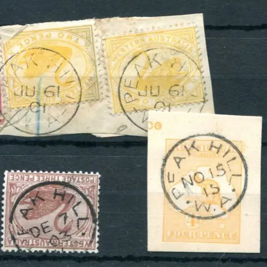 Peak Hill 3b-b Two examples dated JU 19 01 (19 ...