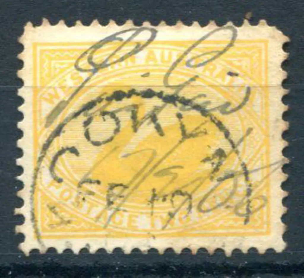 Pingin Manuscript markings on 2d yellow swan dated ... Image 1++