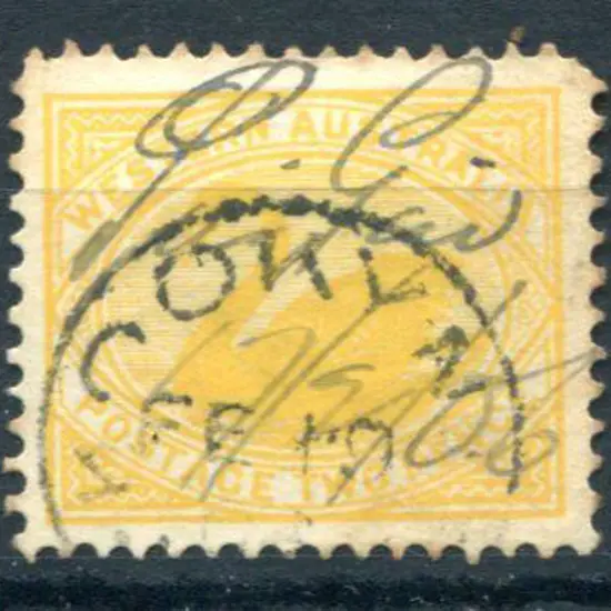 Pingin Manuscript markings on 2d yellow swan dated ...