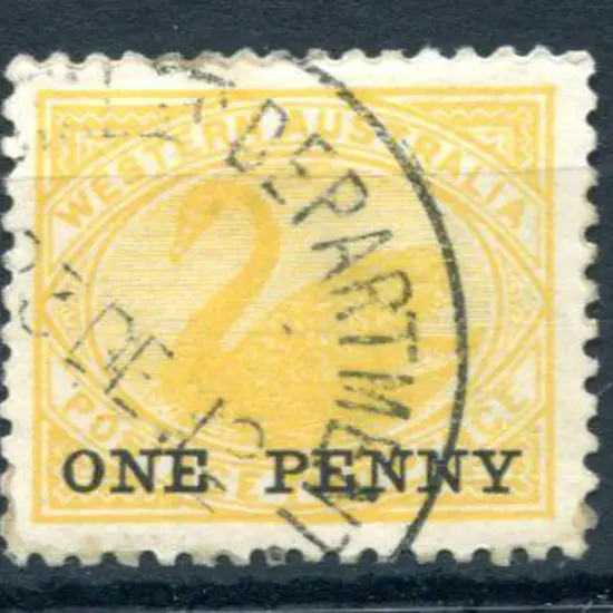 Postal F Department Relief strike on "ONE PENNY" ...