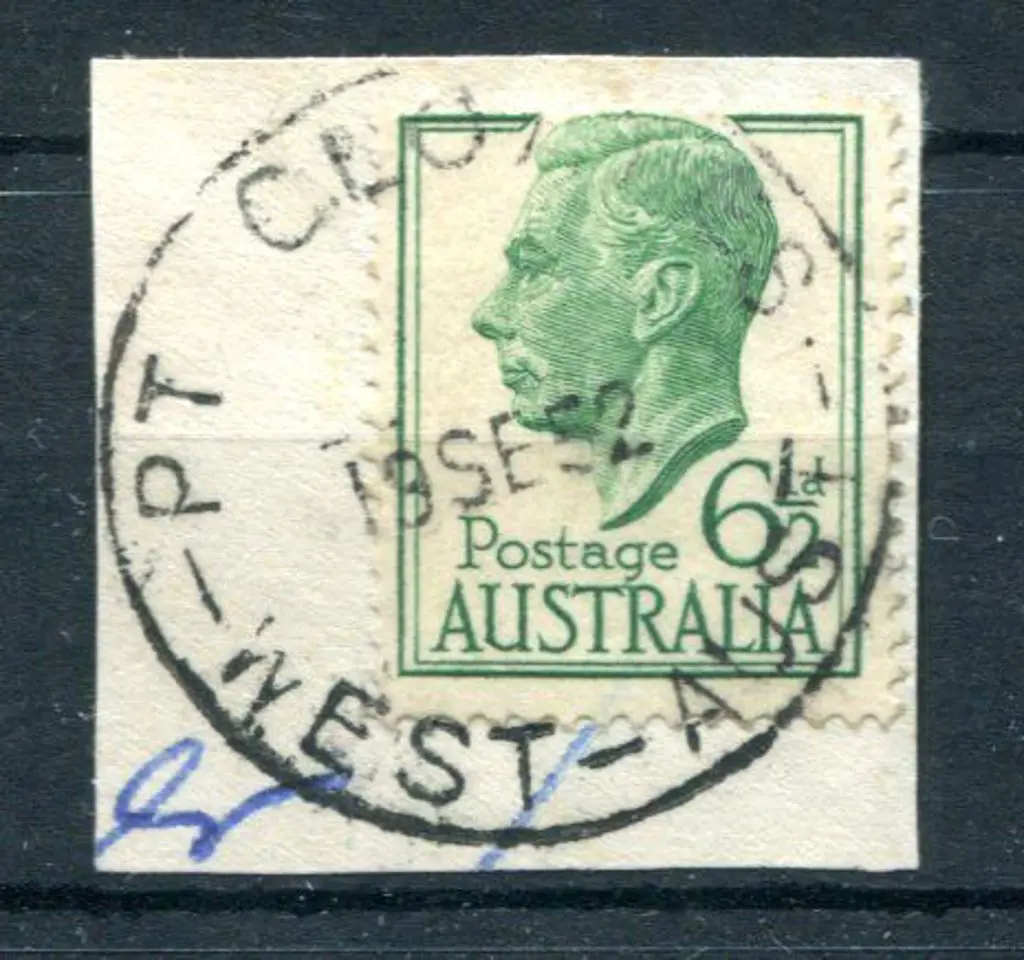 Pt Cloates E30 on 6½d green KGVI on piece for 19 ... Image 1++
