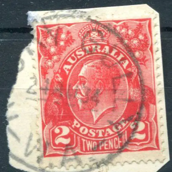 Rocky Gully C30 on 2d red KGV for 24 AU 34, the ...