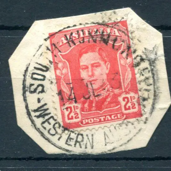 South Kununoppin A30 Complete strike on 2½d red ...