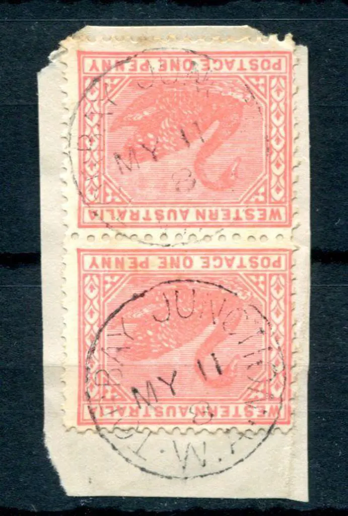 Torbay Junction 3b Two strikes on 1d red swans ... Image 1++