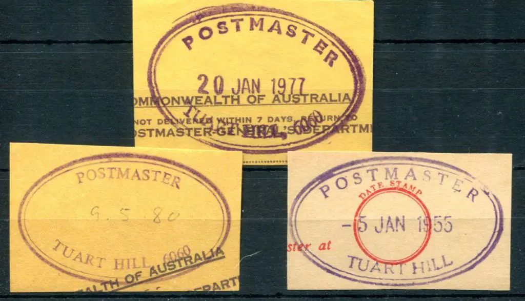 Tuart Hill 6060 Postmaster ORS1 Three different ... Image 1++