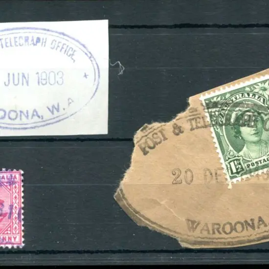 Waroona Post & Telegraph Office ORS1. Two types, ...