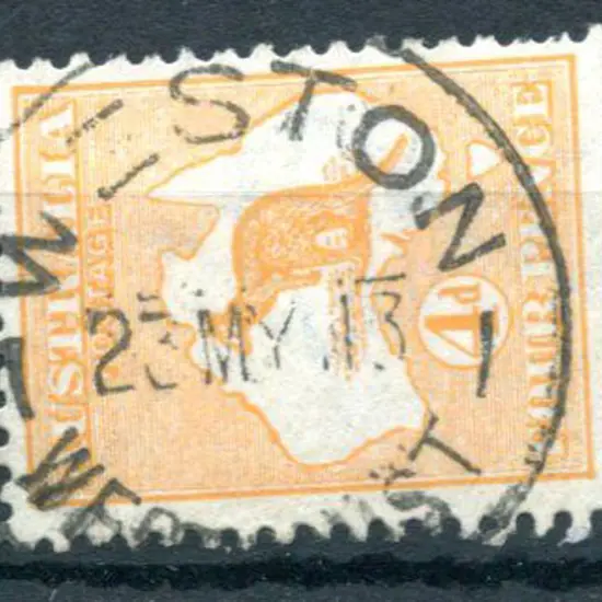 Weston B29-a 90% clear strike on 4d orange ...