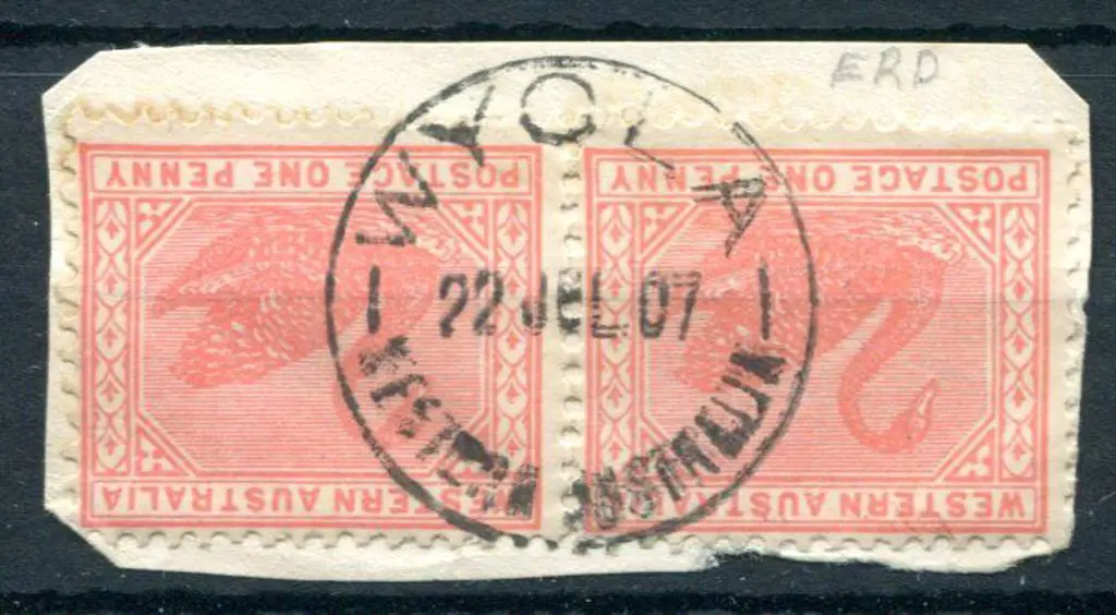 Wyola A25 Superb complete strike on 1d red swans ... Image 1++