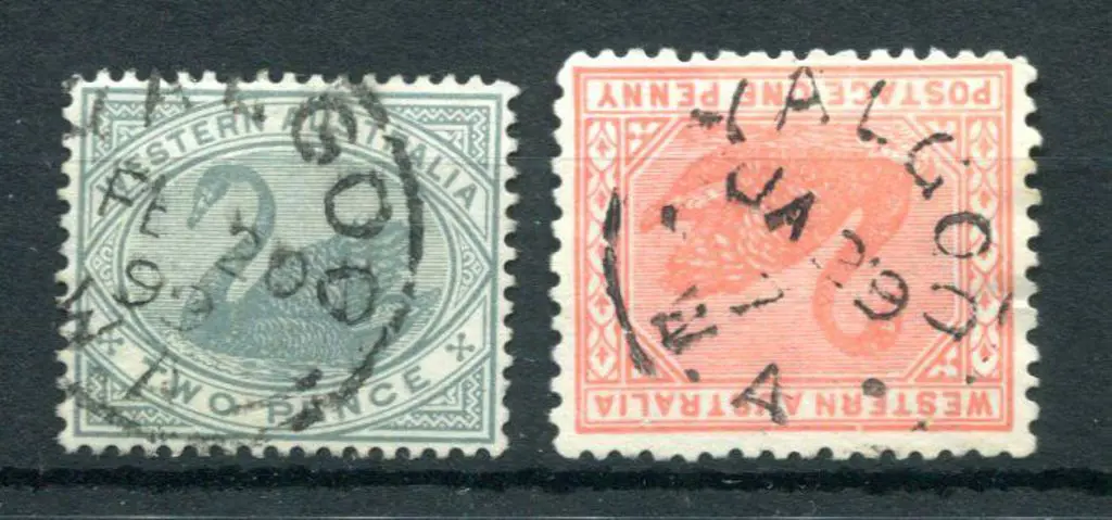 Yalgoo 3b with both types. 3b-9 on 2d grey swan ... Image 1++