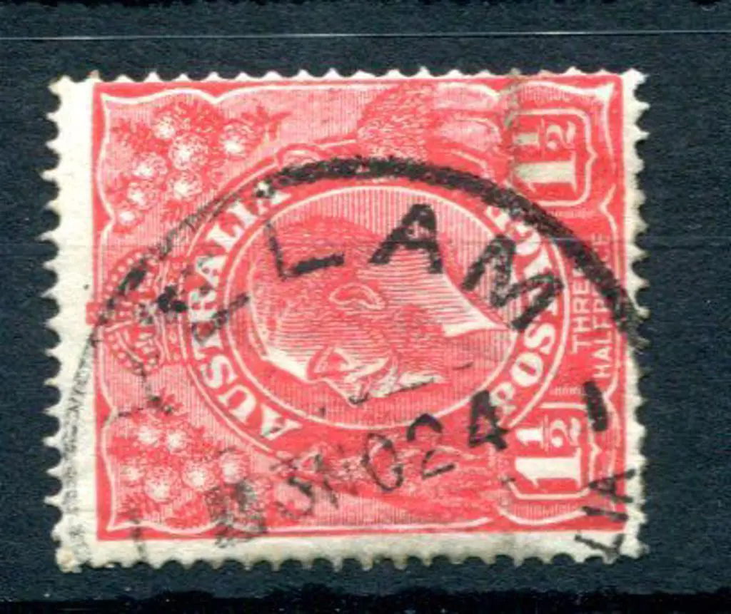 Yelam C30 60% strike on 1½d red KGV for 3 NO 24. ... Image 1++