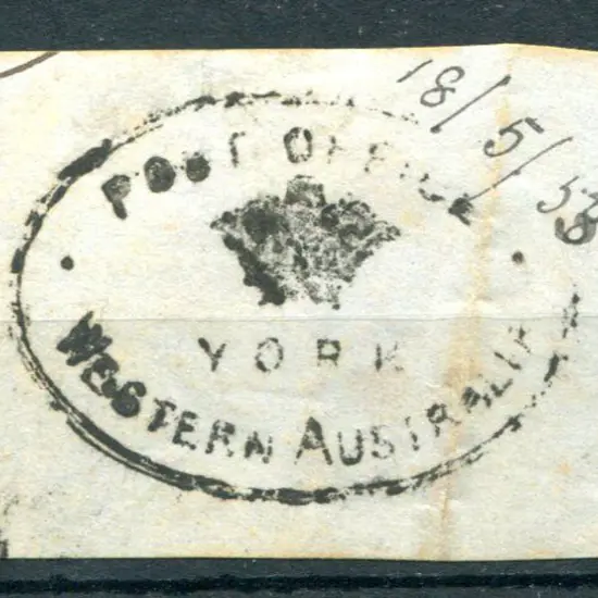 York Post Office PA PO 1 Fine strike on piece in ...