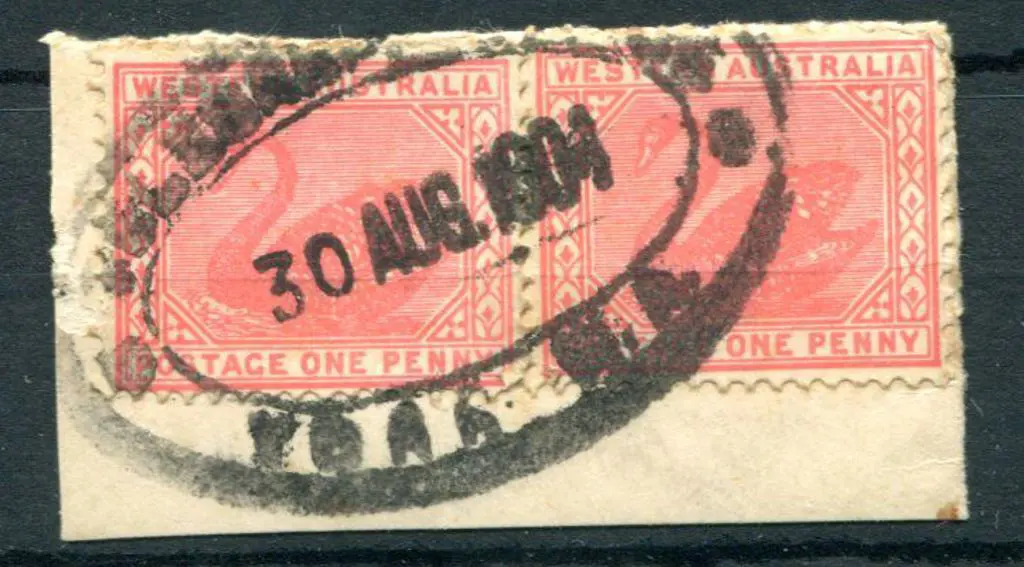 York Telegraph office on 1d red swans pair on ... Image 1++