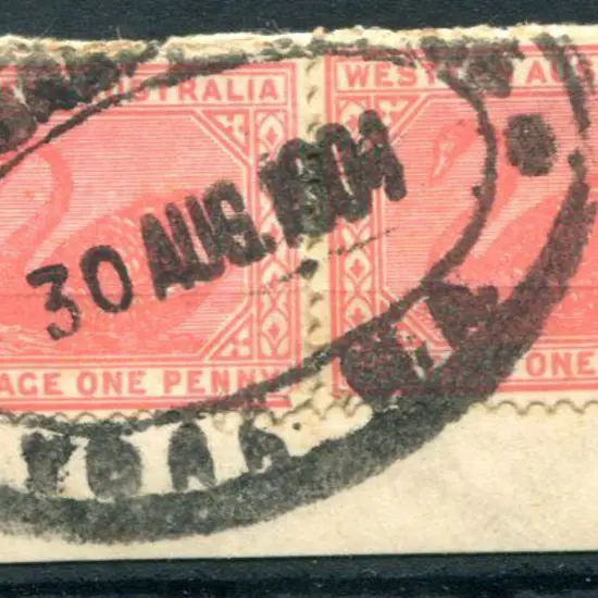 York Telegraph office on 1d red swans pair on ...
