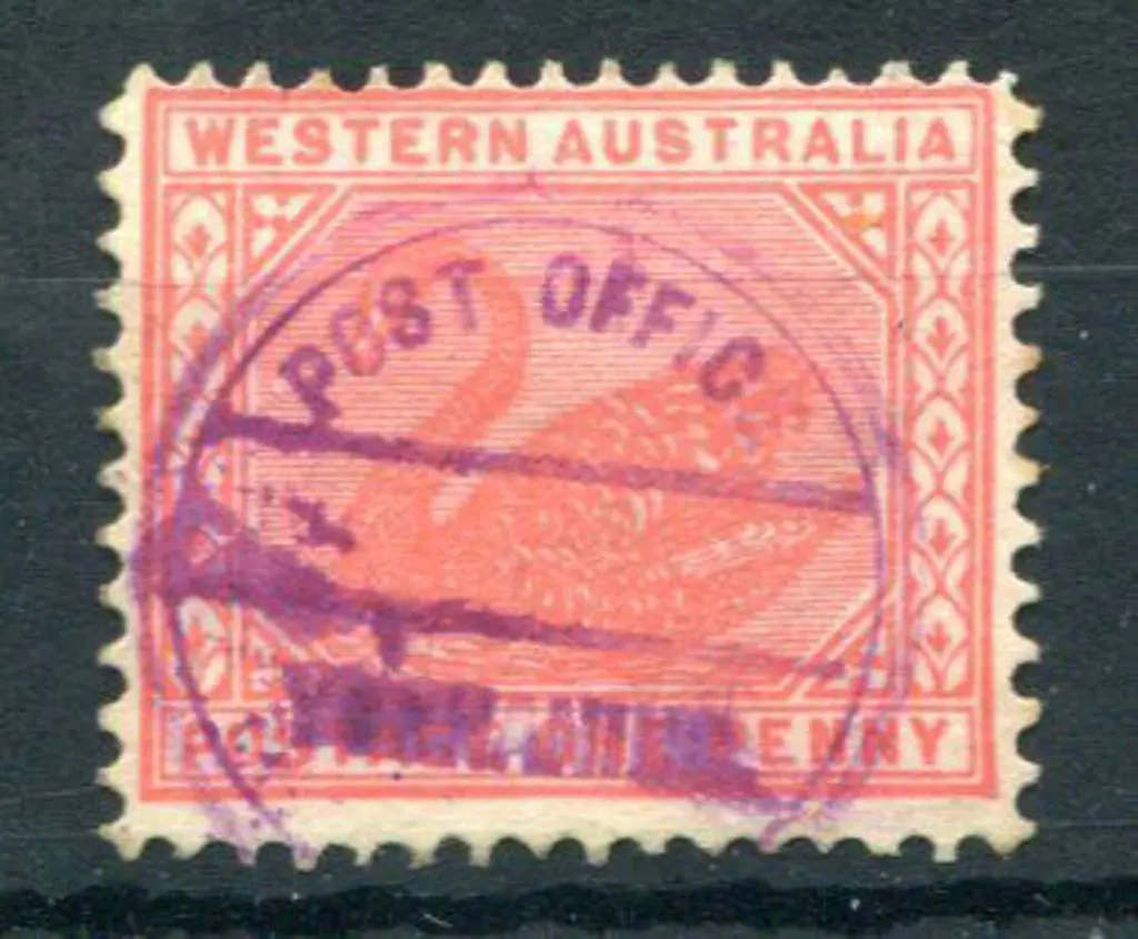 Yornanning Post Office CRS2 Fine strike in violet ... Image 1++